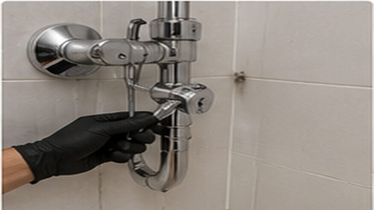 התקנת מערכת מקלחת הכוללת ראש ומזלף